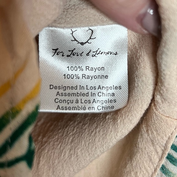 For Love and Lemons Romper Pina Colada Floral Tropical Summer Creme Flirty XS - Picture 7 of 10